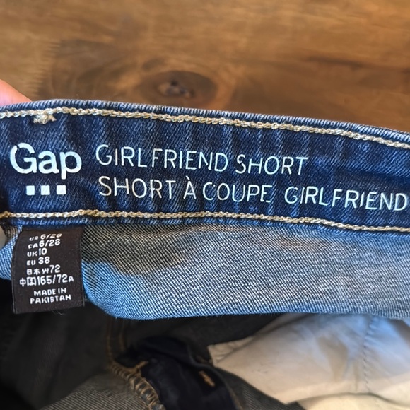 GAP Factory Blue Denim Shorts Size 6/28 - Picture 5 of 7
